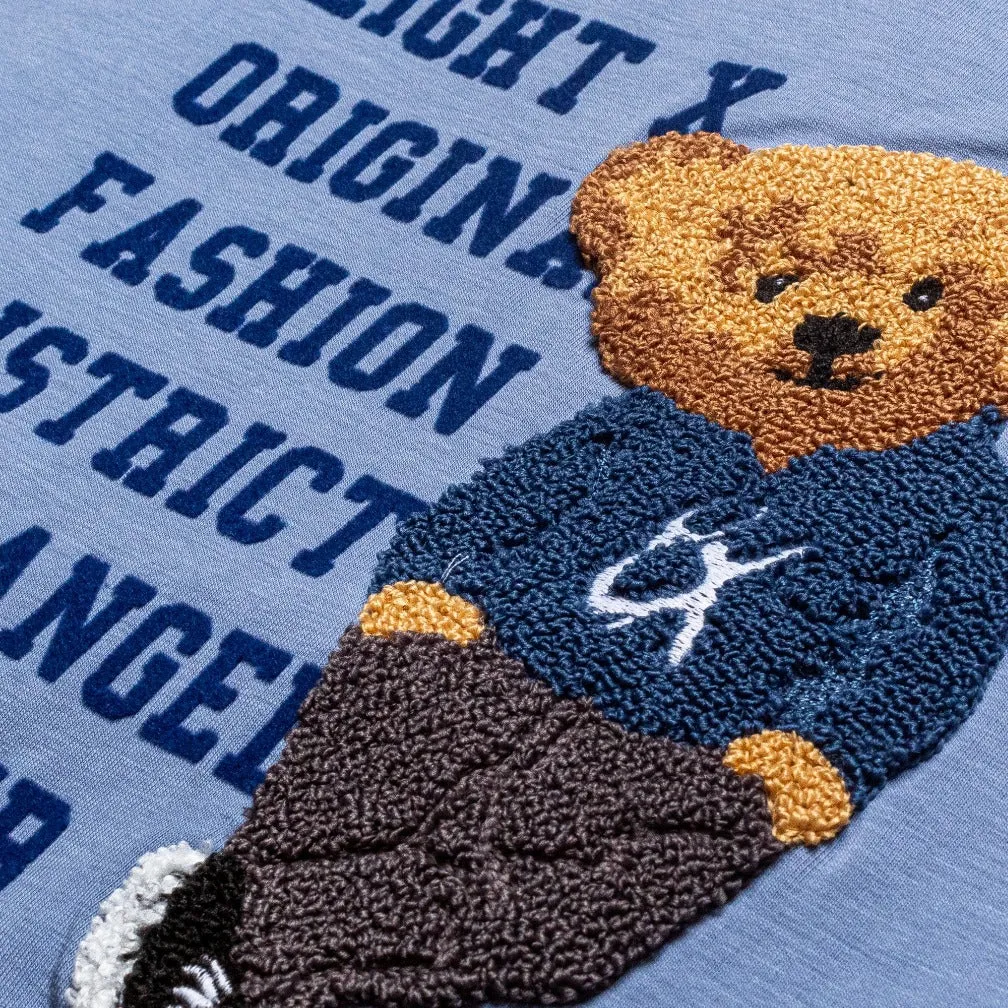 Bear Origins 3D Graphic T-Shirt - Blue