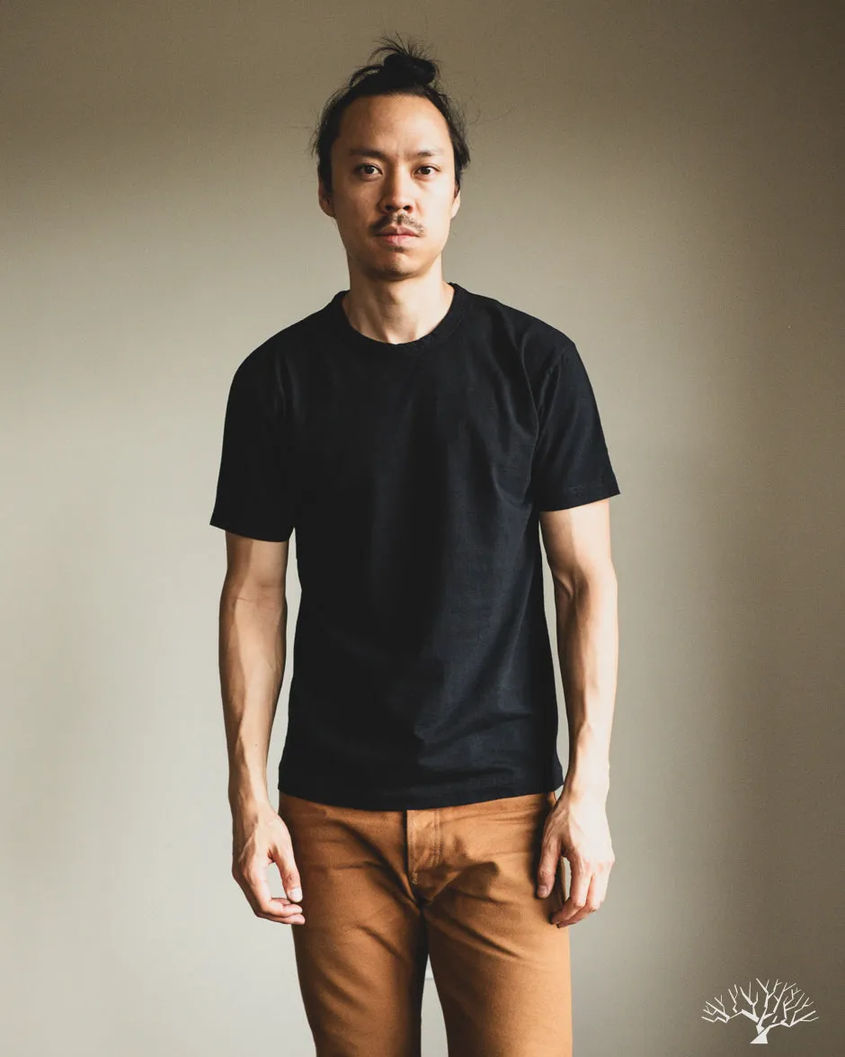 Jersey Crew Neck Tee - Indigo Black