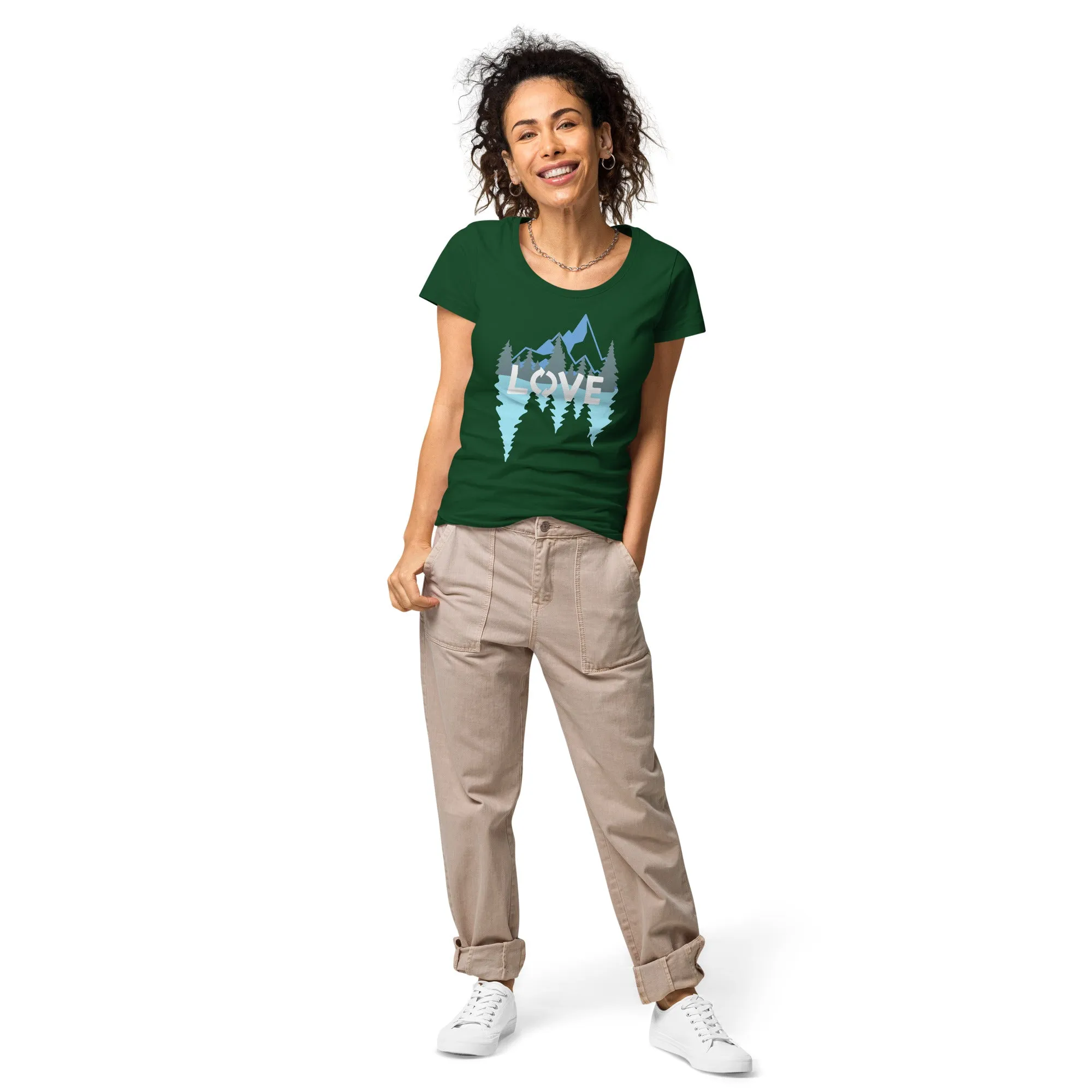 LOVE Nature Mountains Women’s Organic T-Shirt