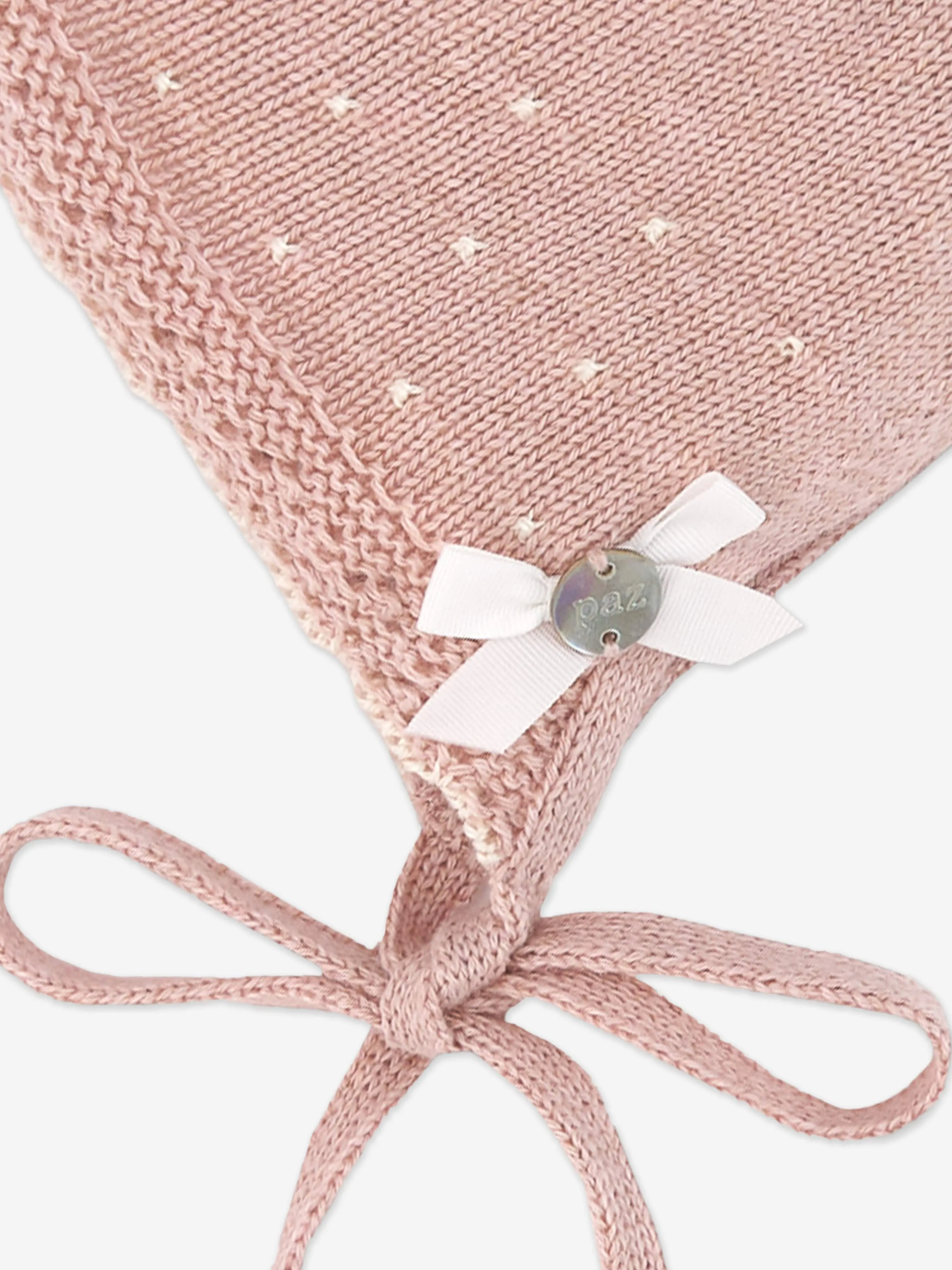 Paz Rodriguez Baby Girls Cotton and Cashmere Bonnet in Pink